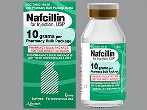 Nafcil, Nallpen (nafcillin) dosing, indications, .